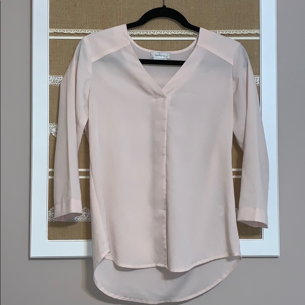 Blush pink blouse